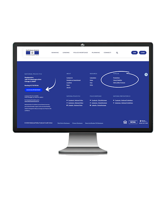 footer screenshot