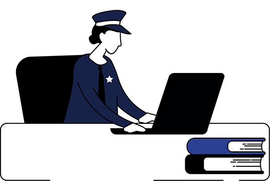 searching on laptop 
