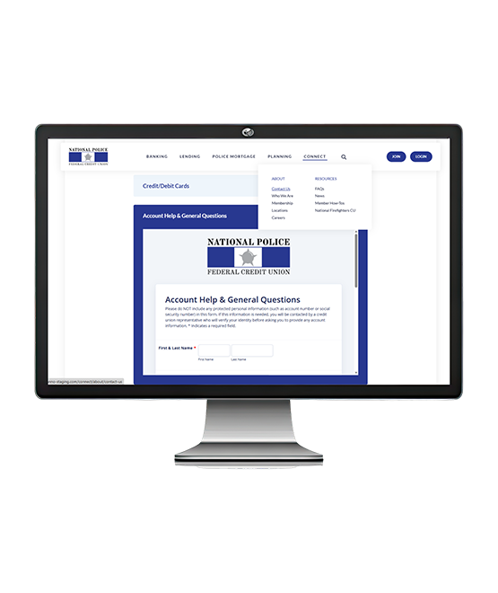 contact us webpage