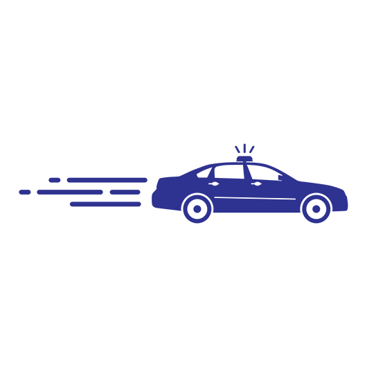high-speed chase car