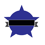 star with mourning band