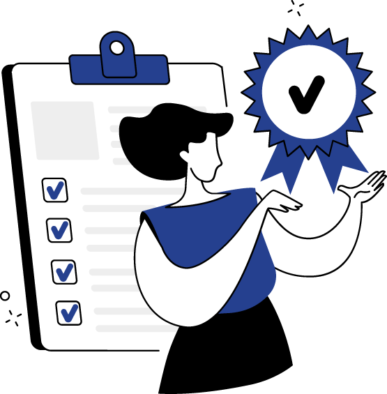 checklist and badge