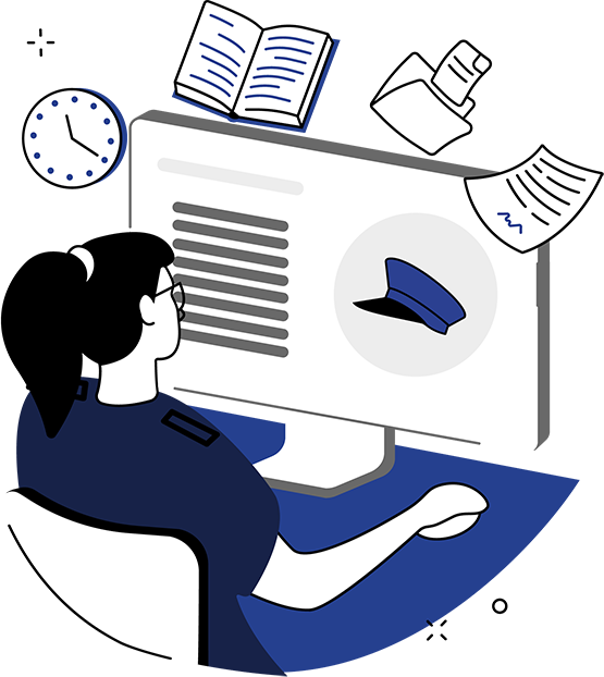 searching online for financial education