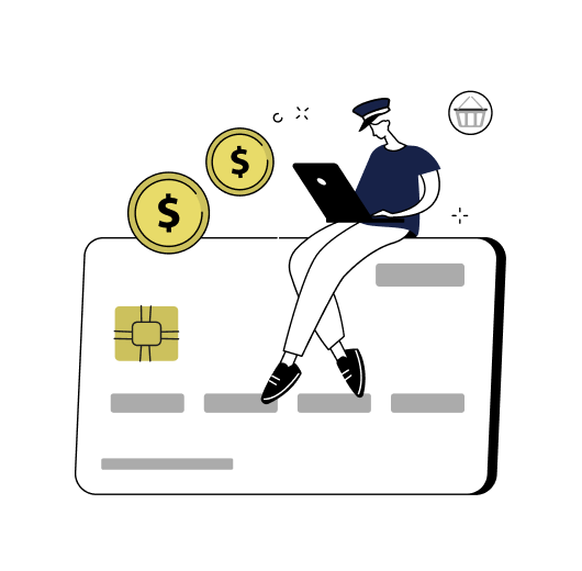 bank card illustration