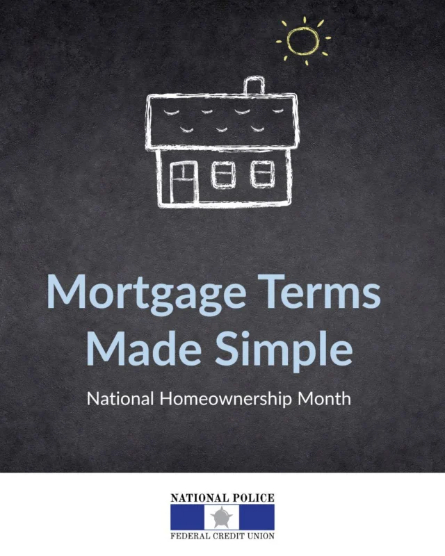 June is #NationalHomeownershipMonth—the perfect time to brush up on the basics of homeownership.

If you’re a first responder thinking about buying a home, here are a few simple terms to know:
💰 Down payment: The money you pay upfront for your home. 
📊 Interest rate vs. APR: The interest rate is what you’re charged to borrow money. APR includes the interest rate plus other fees, giving you a big-picture view of your loan’s total cost. 
📈 Fixed vs. adjustable rate: Fixed stays the same every month. Adjustable might start lower, but can go up over time. 
🛡️ End of Watch Loan Protection: A free benefit for qualifying first responders that helps protect your family if the unexpected happens.

We're ready to help when you're ready to get started. Check out our @policemortgage solutions today.